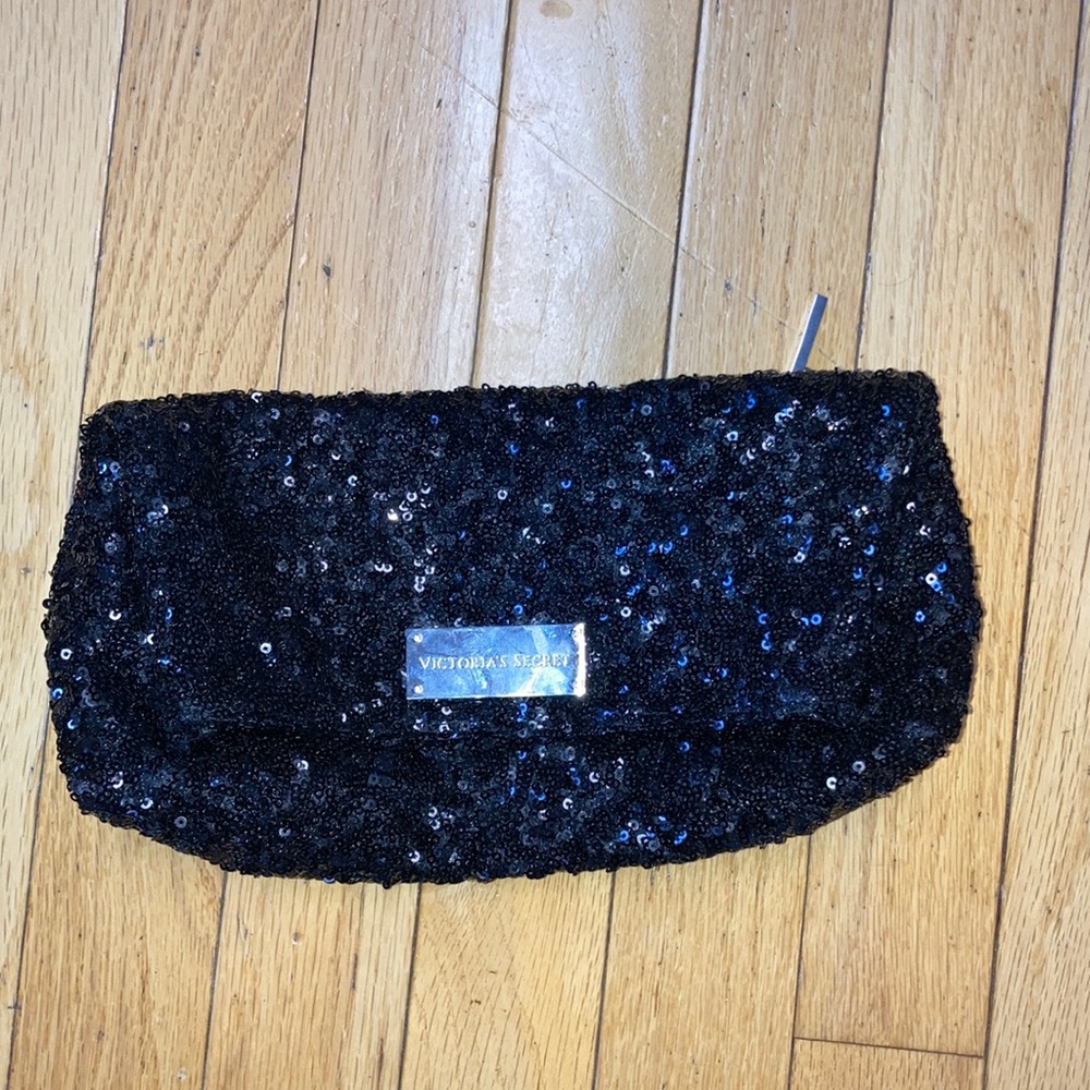 Black Sequined Victoria’s Secret Clutch